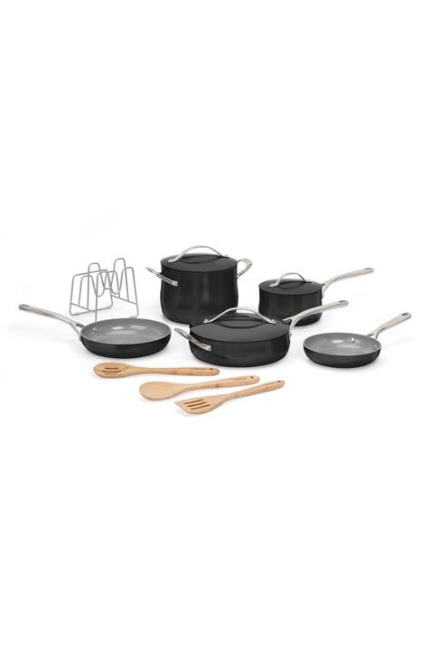 Culinary 12-Piece Assorted Nonstick Ceramic Cookware Set