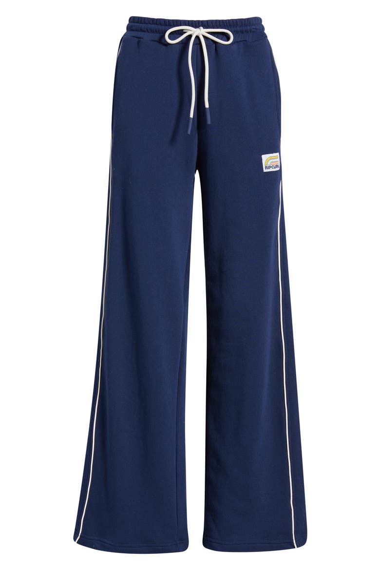 Surf Spliced Flare Leg Sweatpants, Alternate, color, DARK NAVY