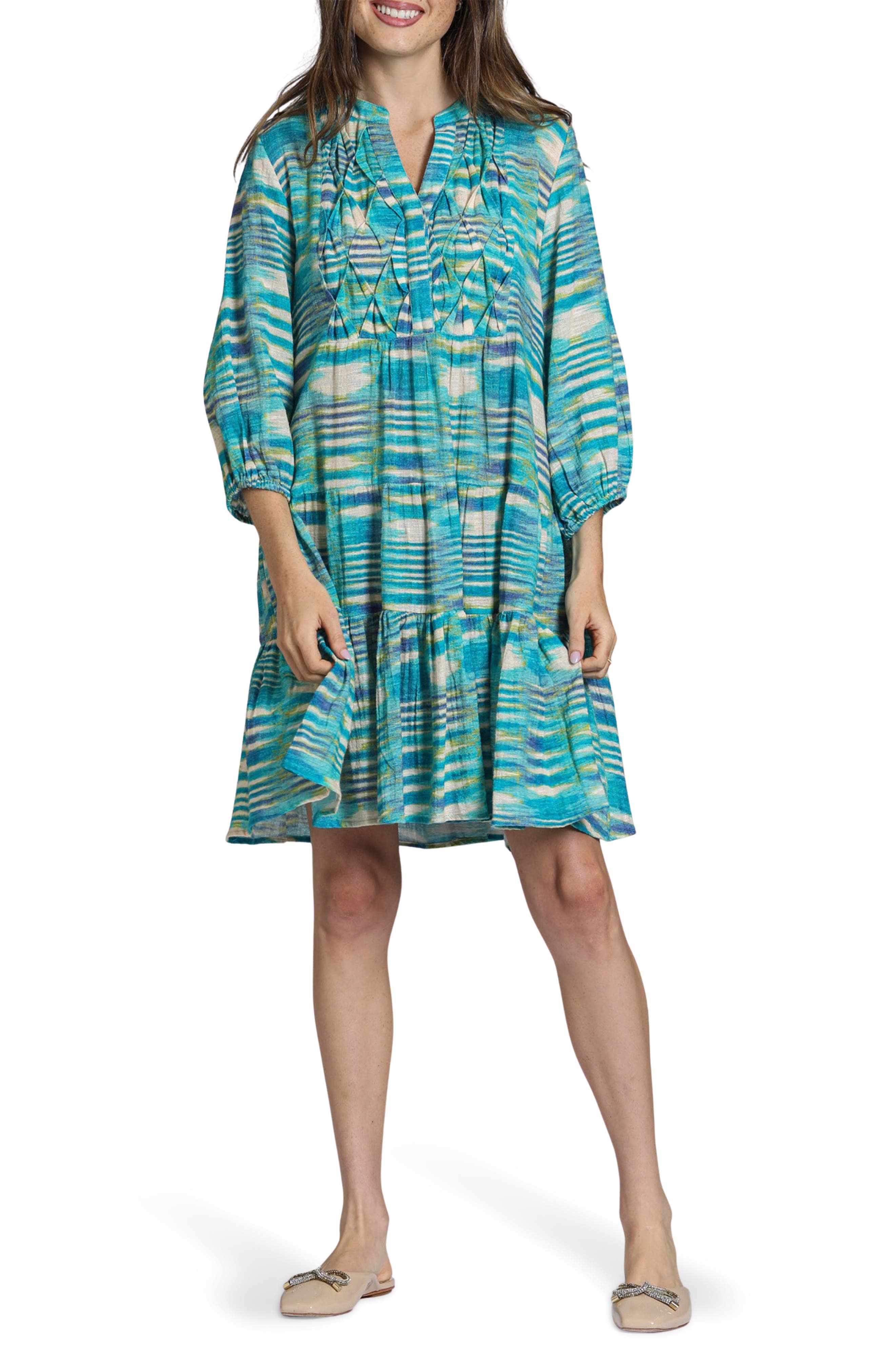 Pintuck Tiered Dress (Women) | Nordstrom