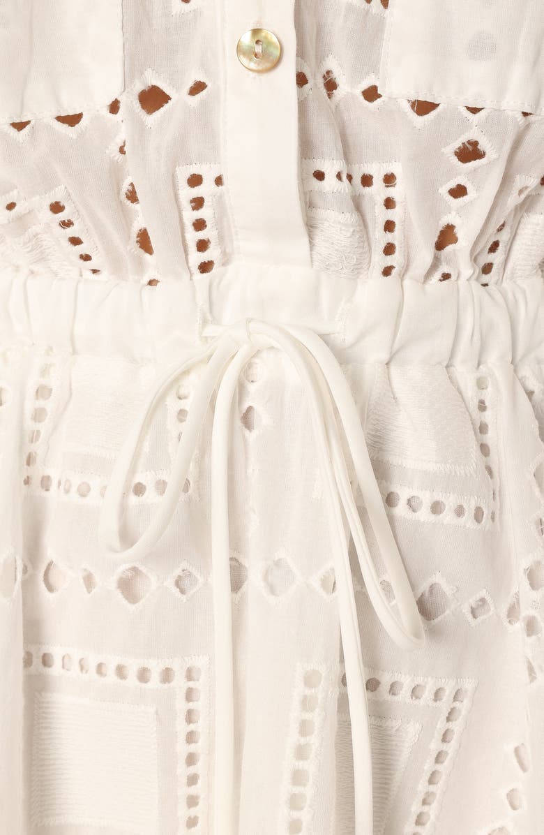 Petal & Pup Renn Cotton Eyelet Shirtdress, Alternate, color, 