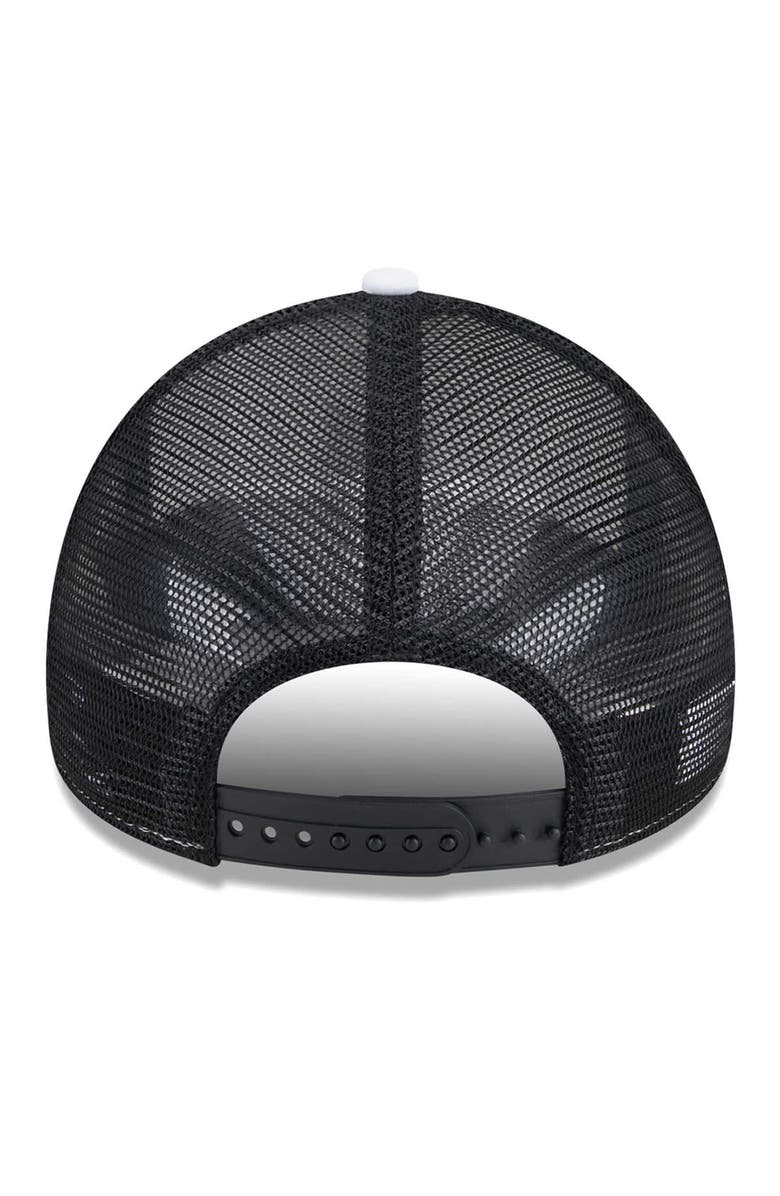 New Era Men's New Era White/Black LAFC Court Sport Foam A-Frame 9FORTY Adjustable Trucker Hat, Alternate, color, White