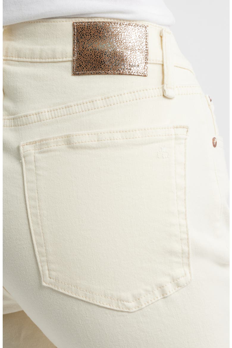 Peyton Mid Rise Ankle Bootcut Jeans, Alternate, color, ECRU