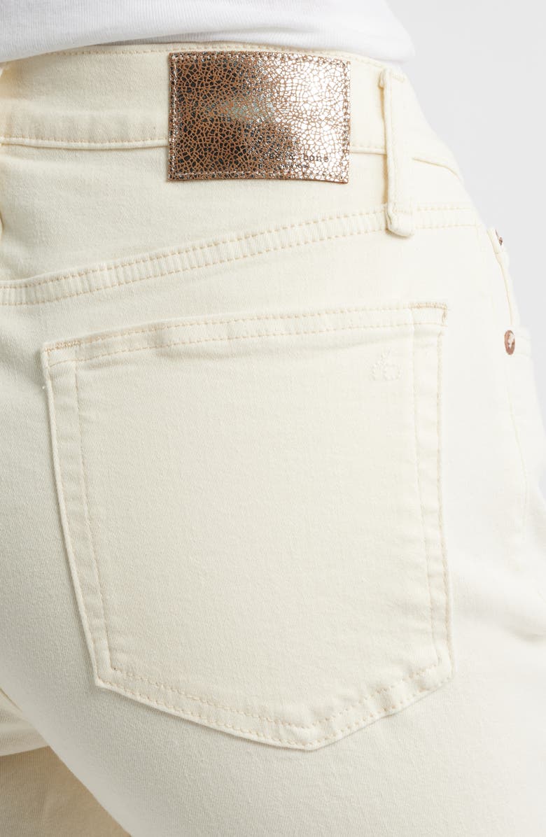 rag & bone Peyton Mid Rise Ankle Bootcut Jeans, Alternate, color, Ecru