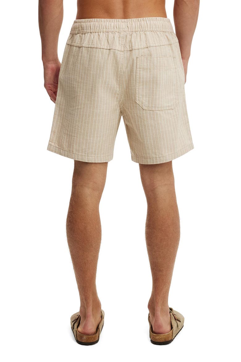 Men's Easy Short, Alternate, color, Sand Pinstripe