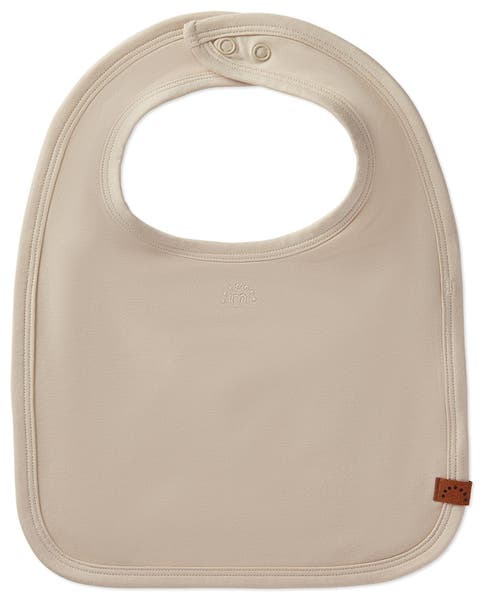 Baby Stretch Modal Back-Snap Solid-Color Bib