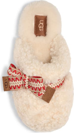 Maxi Curly Genuine Shearling Scuff Slipper