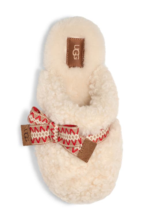 Ugg(r) Maxi Curly Genuine Shearling Scuff Slipper In Neutral