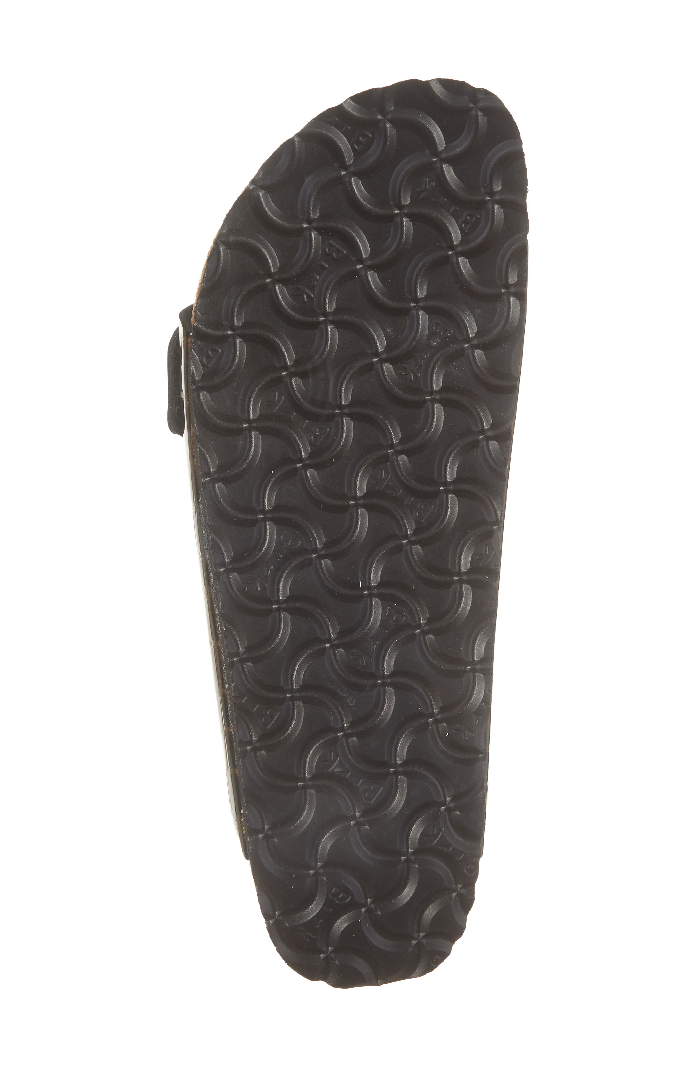 Arizona Croc Embossed Slide Sandal, Alternate, color, BLACK