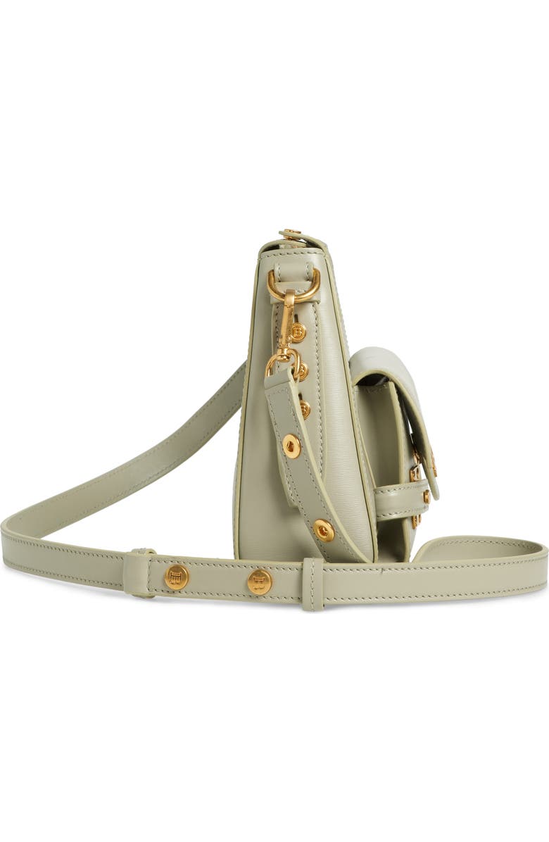 Balmain B-Buzz Leather Hobo Bag, Alternate, color,