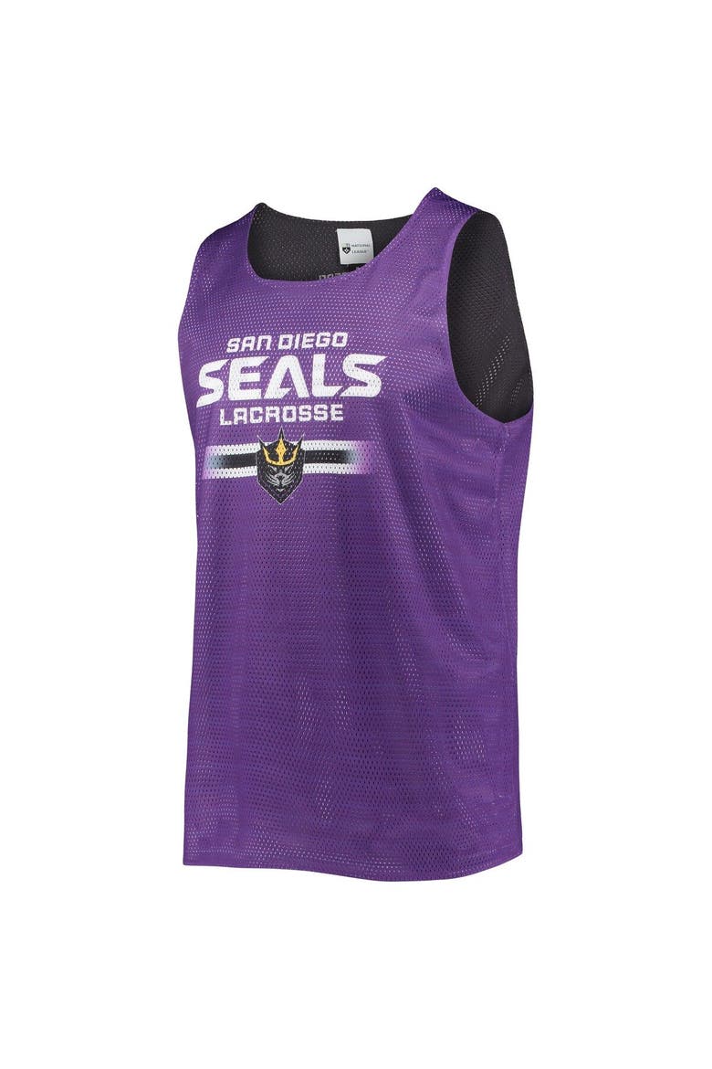 Men's FOCO Purple/Black San Diego Seals Reversible Mesh Tank Top, Alternate, color, Purple