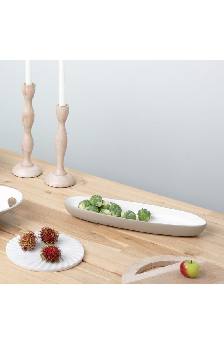 Be Home Easton Oval Dish, Alternate, color, Dove