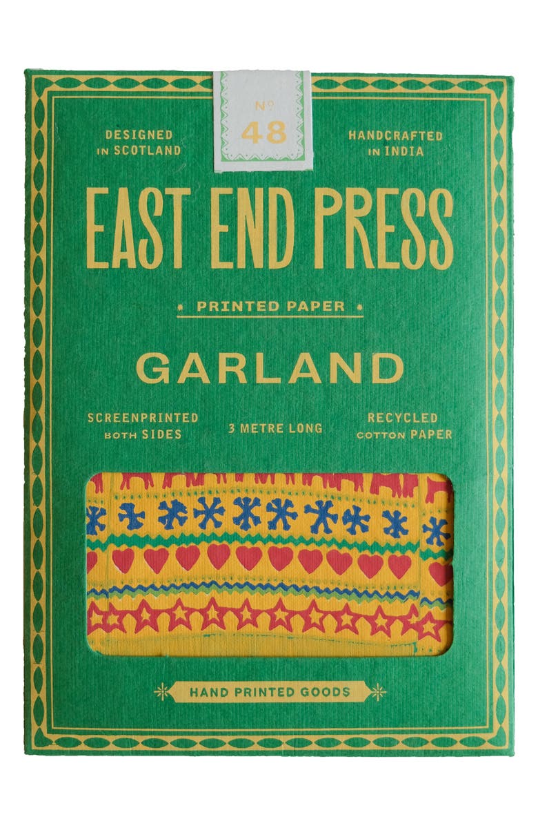 East End Press Paper Christmas Sweaters Sewn Garland, Alternate, color, Mixed