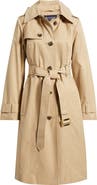 London Fog Double Breasted Trench Raincoat