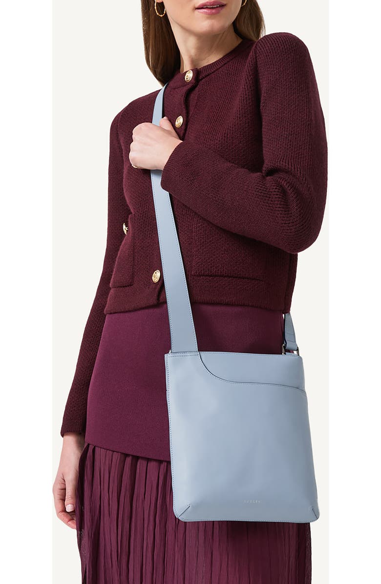 Radley Pockets Medium Ziptop Crossbody Bag, Alternate, color, Smoke Blue