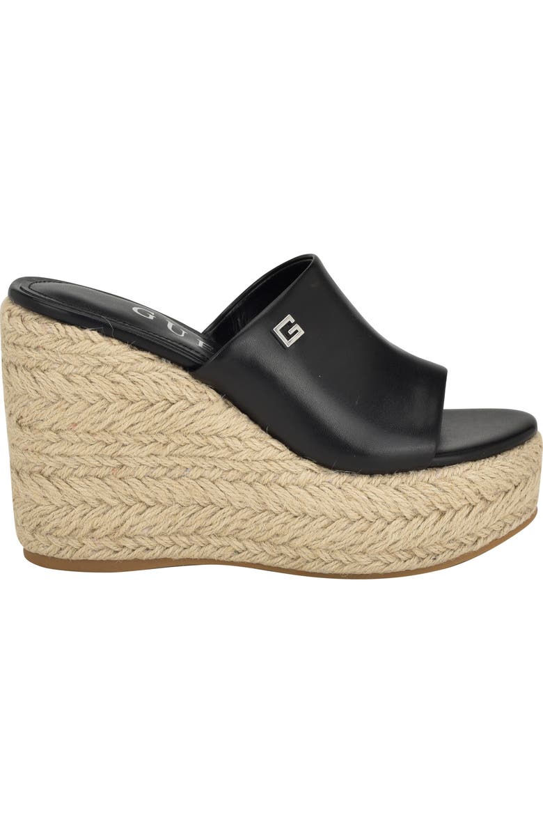 GUESS Evba Espadrille Platform Wedge Sandal, Alternate, color,