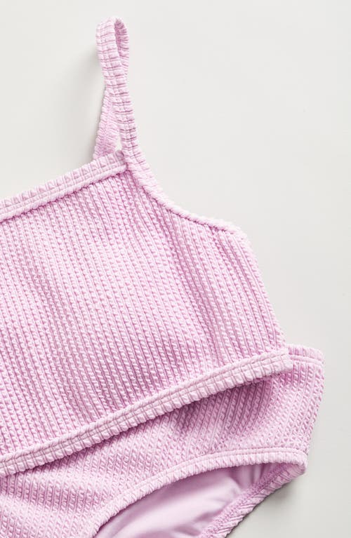 ZELLA GIRL ZELLA GIRL KIDS' TEXTURED TWO-PIECE SWIMSUIT