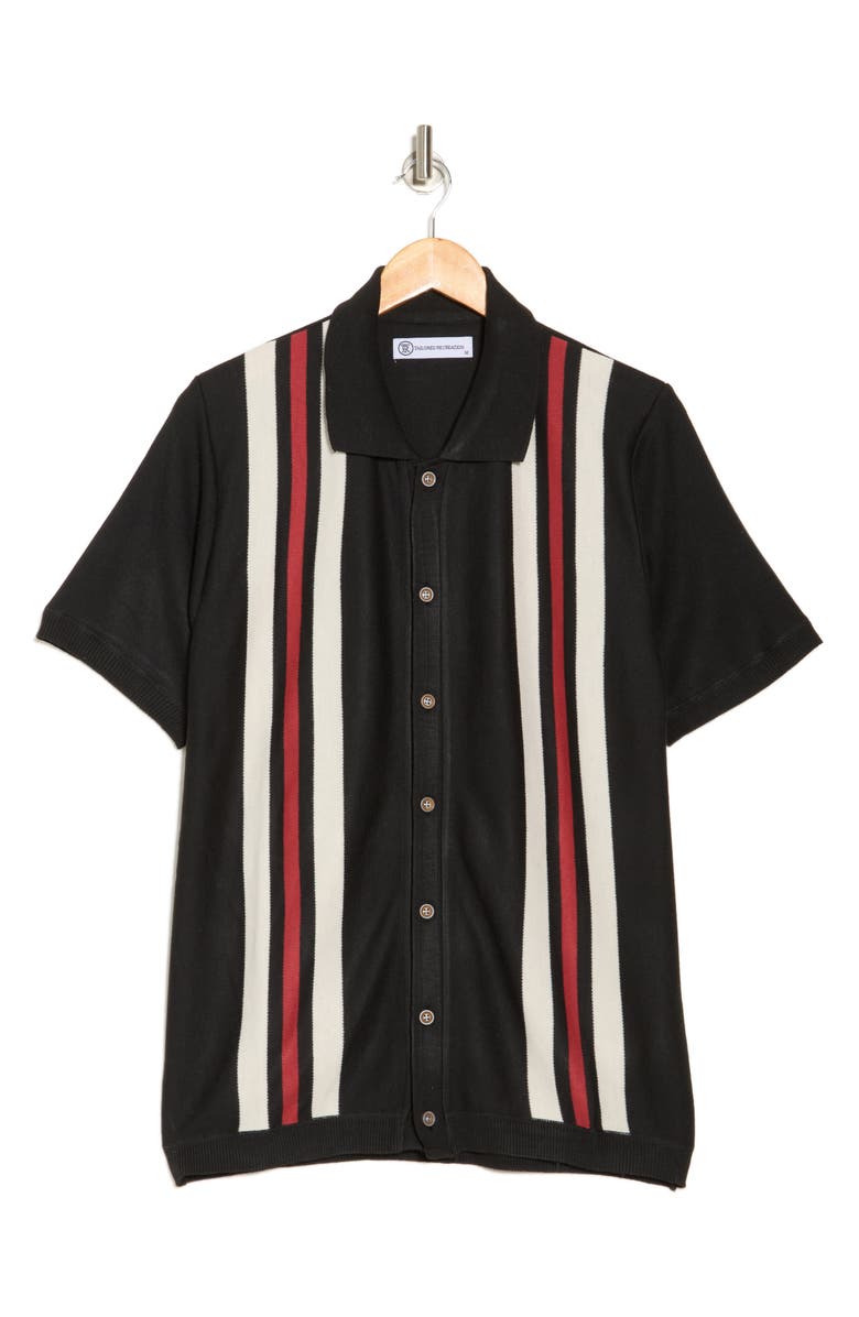 T.R. PREMIUM Slim Fit Sweater Knit Polo, Alternate, color, Black