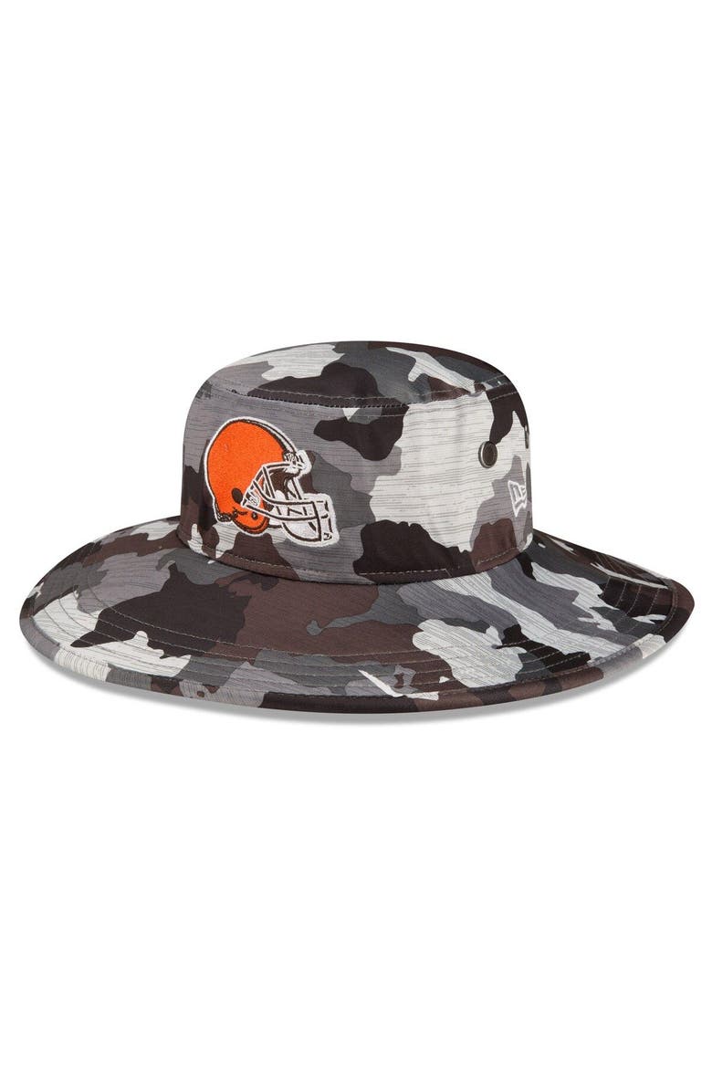 Men's New Era Camo Cleveland Browns 2022 NFL Training Camp Official Panama Bucket Hat, Main, color, Camo