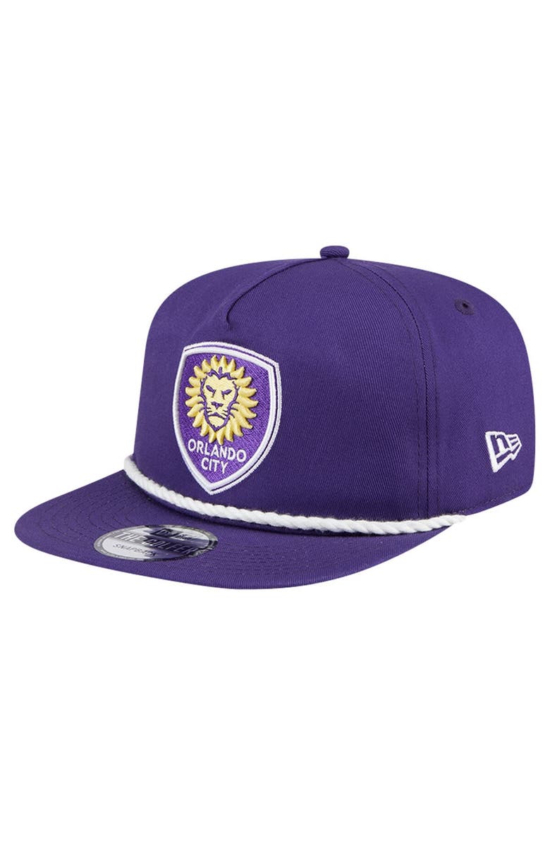 New Era Men's New Era Purple Orlando City SC The Golfer Kickoff Collection Adjustable Hat, Alternate, color,
