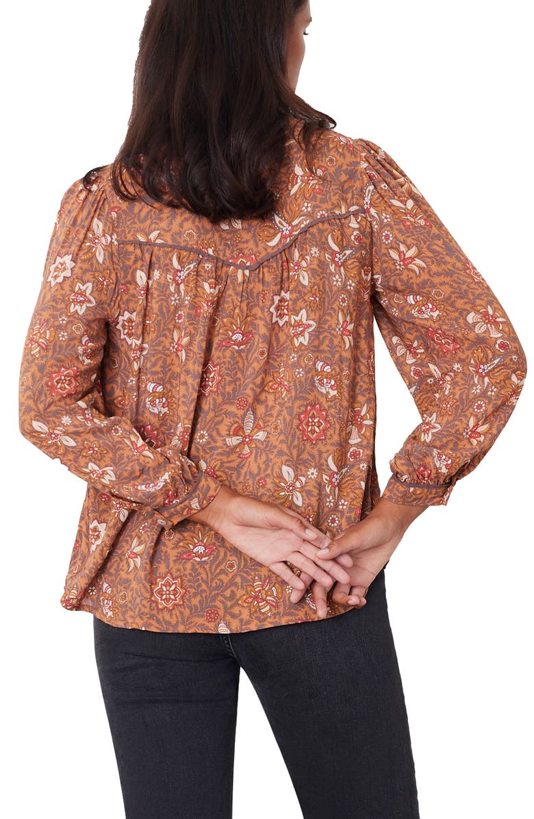 Paneros Clothing Anna Floral Button up Blouse, Alternate, color, 