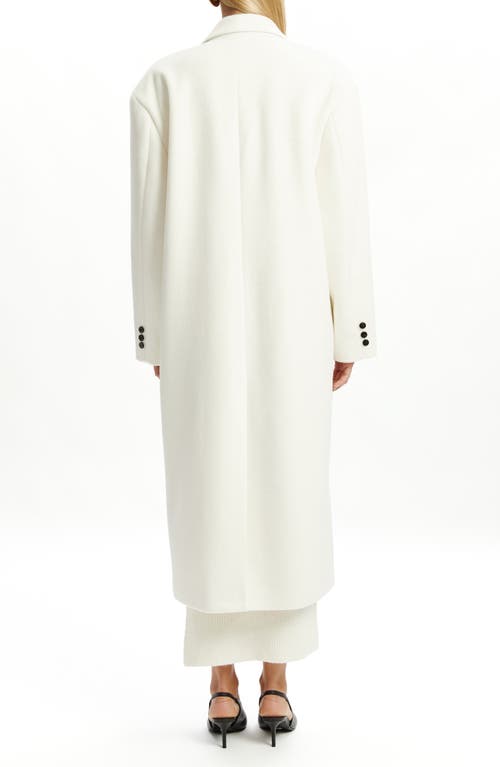 Bardot Classic Oversized Coat In White