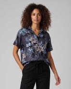 Lords of Harlech Exotic Floral Womens Linen Printed Shirt