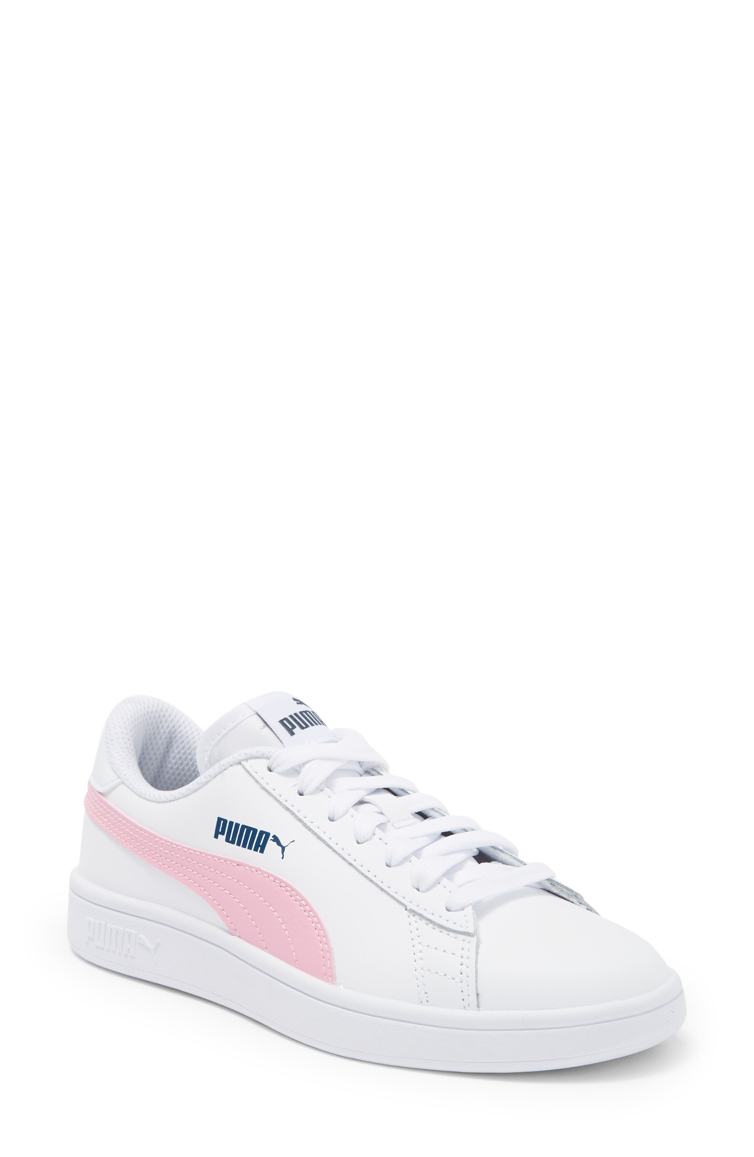 Smash V2 Sneaker, Main, color, PUMA WHITE-PRISM PINK