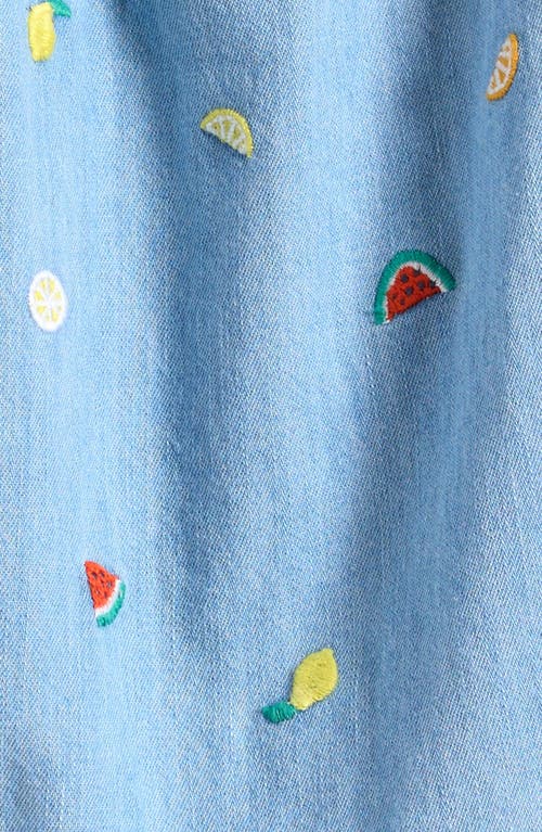 Tucker + Tate Embroidered Denim Romper