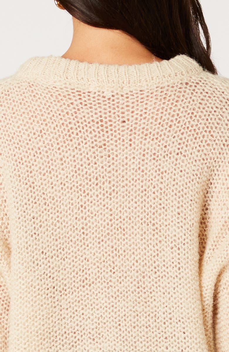 Nia Paolo Sweater, Alternate, color, Stone