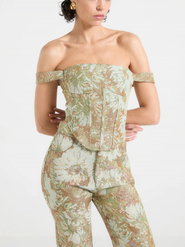 Manière De Voir Bonnie Jacquard Corset Top