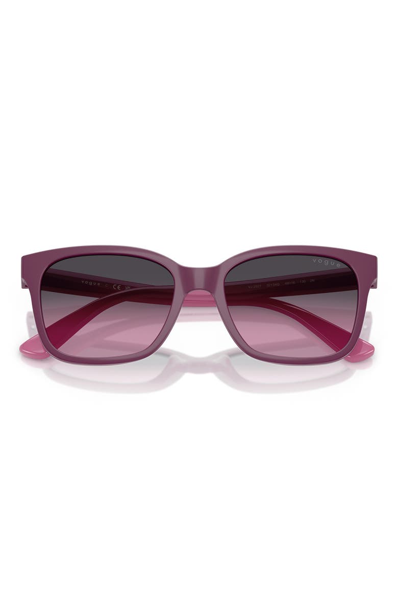 49mm Rectangular Sunglasses, Alternate, color, PURPLE
