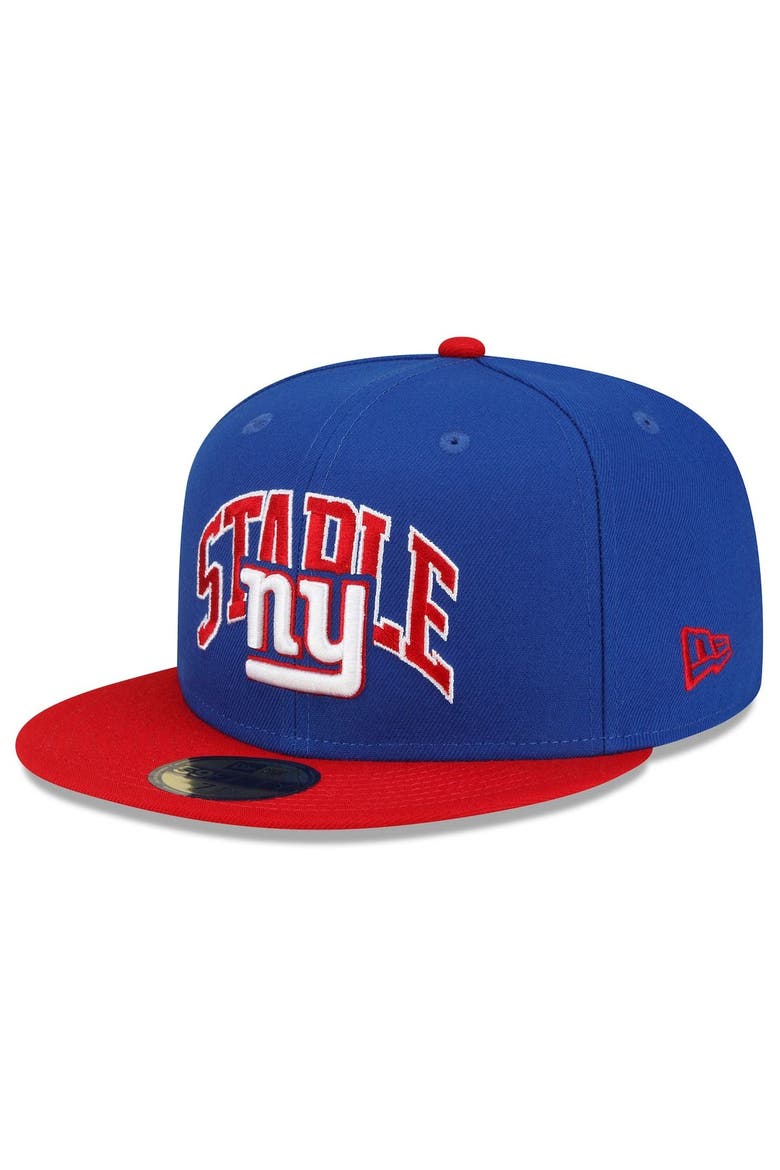 Men's New Era Royal/Red New York Giants NFL x Staple Collection 59FIFTY Fitted Hat, Alternate, color, Royal