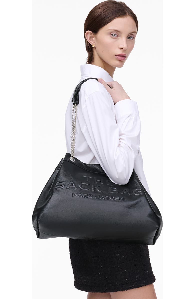 Marc Jacobs The Large Chain Sack Leather Bag, Alternate, color,