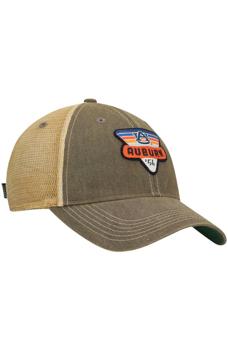 LEGACY ATHLETIC Men's Gray Auburn Tigers Legacy Point Old Favorite Trucker Snapback Hat, Alternate, color, Gray