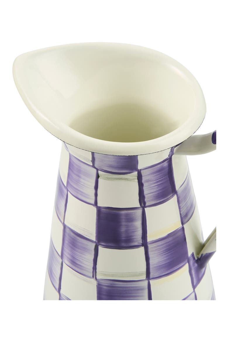 Violet Check Practical Medium Pitcher, Alternate, color, PURPLE