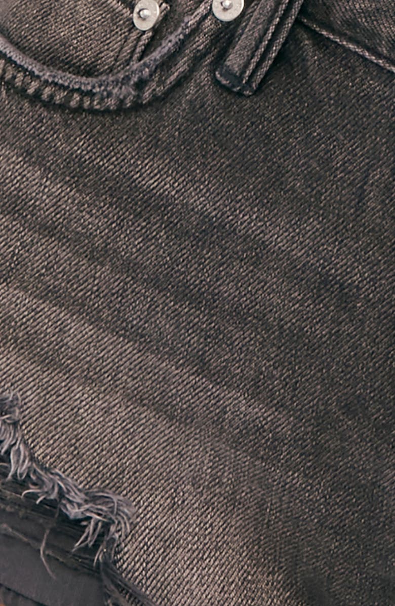 Free People Loving Good Vibrations Fray Hem Denim Shorts, Alternate, color, 