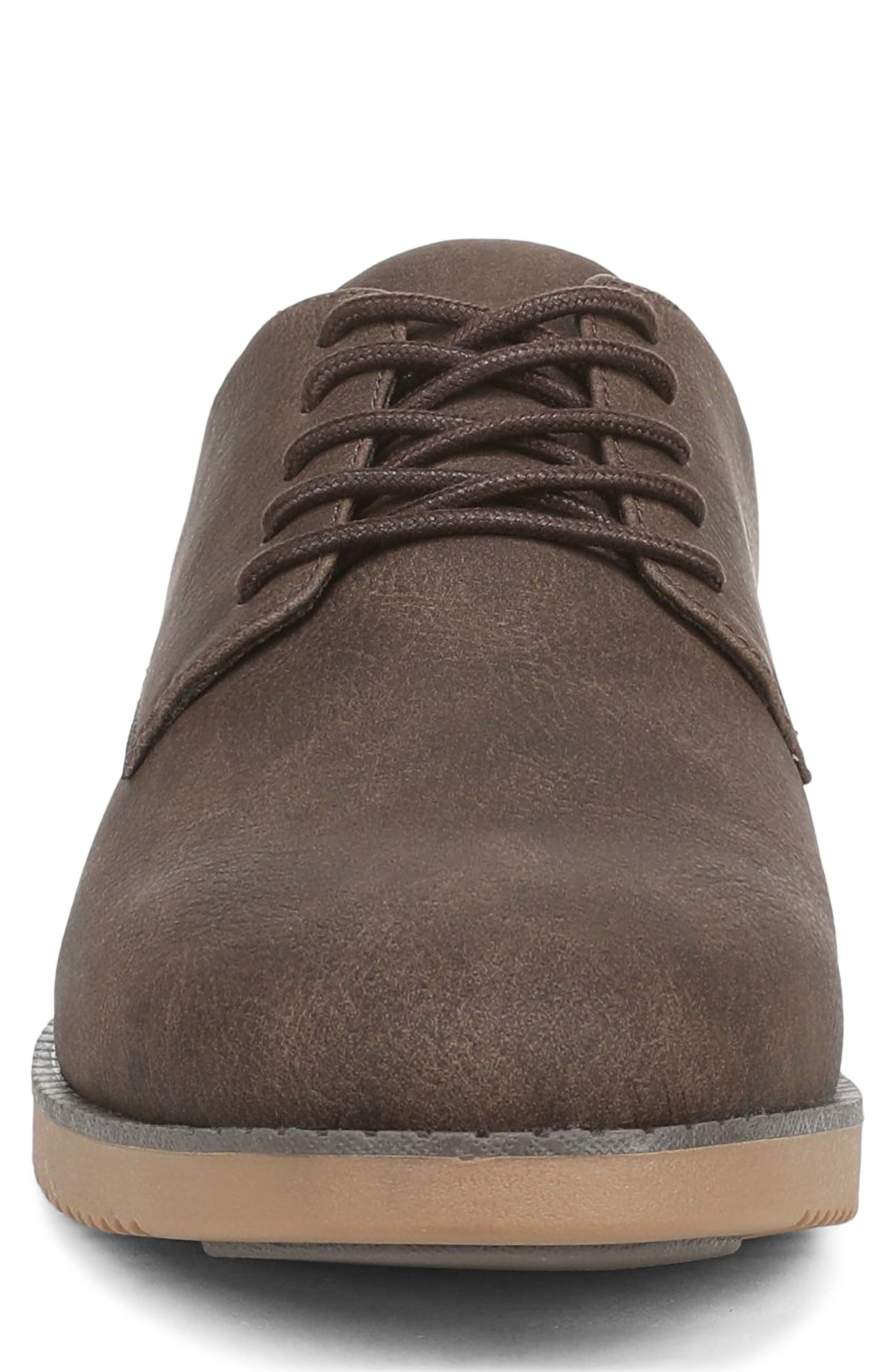 Sync Flex Faux Leather Plain Toe Derby, Alternate, color, BROWN FAUX LEATHER