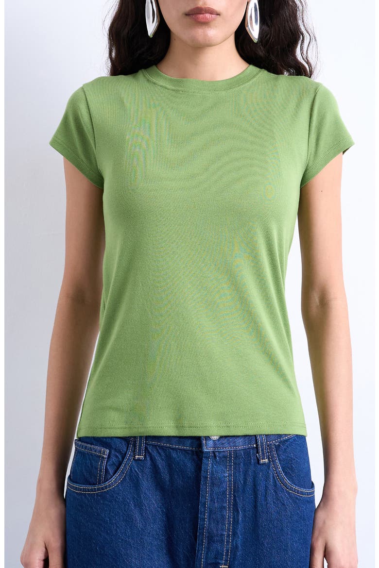 Everyday Cotton T-Shirt, Main, color, LIGHT GREEN