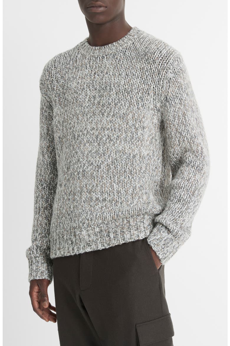 Homespun Marl Sweater, Main, color, MEDIUM GREY COMBO