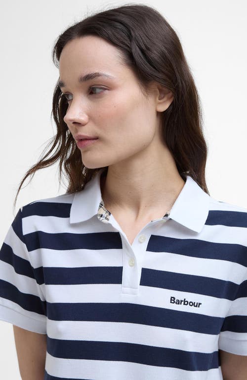 BARBOUR BARBOUR ASHBOURNE STRIPE STRETCH COTTON POLO SHIRT