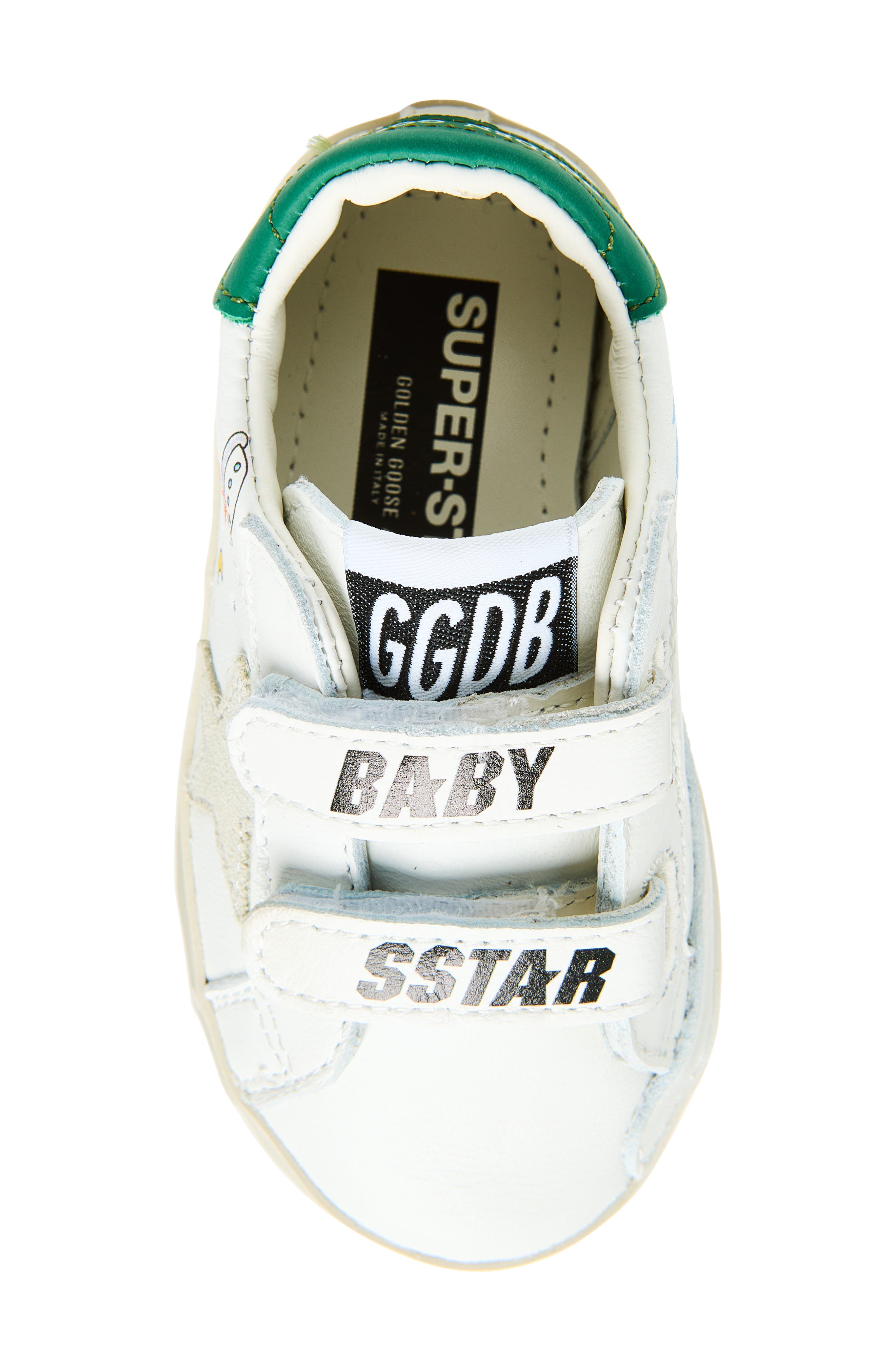 Kids' Baby School Sneaker, Alternate, color, WHITE/ ICE/ GREEN