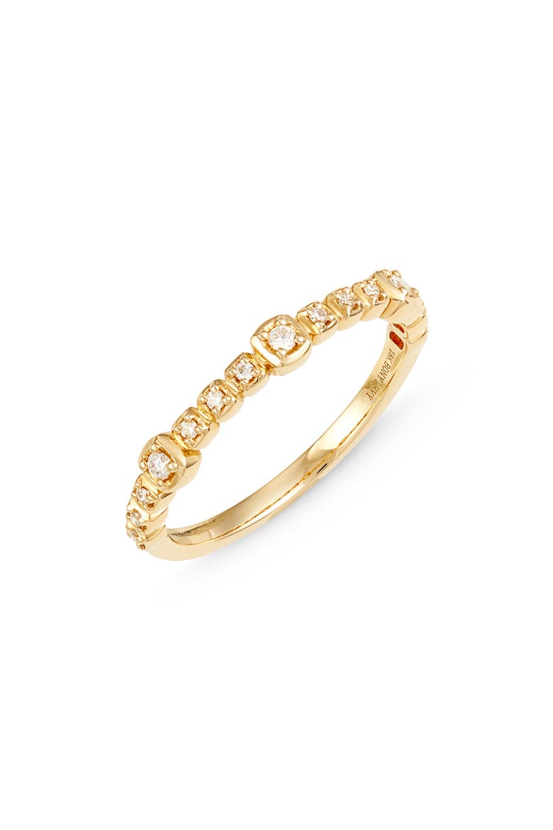 Monaco Diamond Station Ring (Nordstrom Exclusive), Main, color, YELLOW GOLD/ DIAMOND