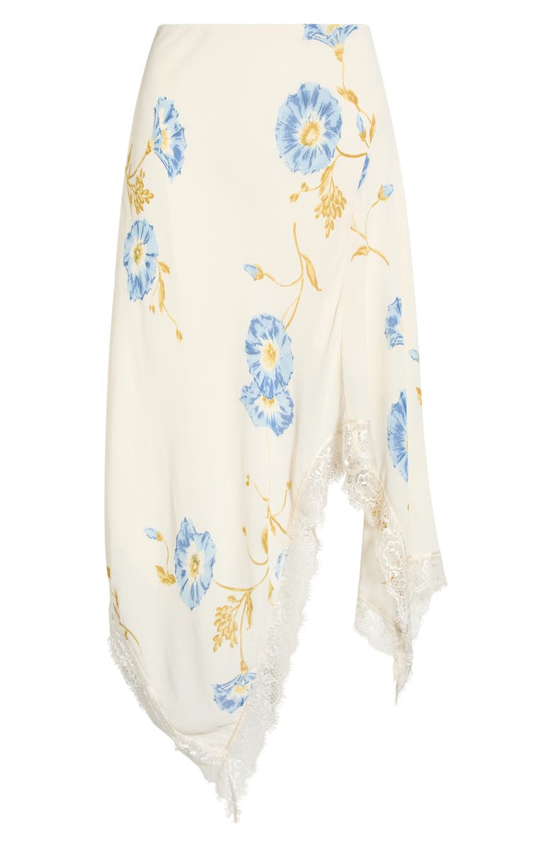 Reformation Liliana Lace Handkerchief Hem Skirt, Alternate, color, Glorious