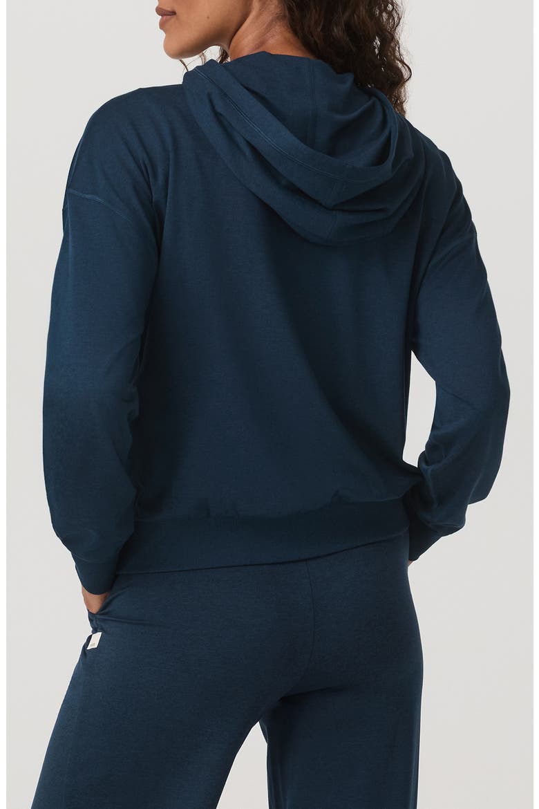 Halo Modern Relaxed Hoodie, Alternate, color, BLUE COAST HEATHER