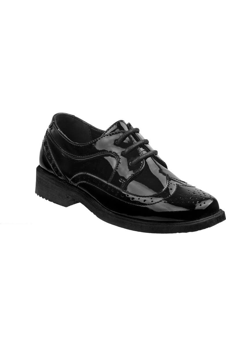 JOSMO Kids' Wingtip Derby, Main, color, Black Patent