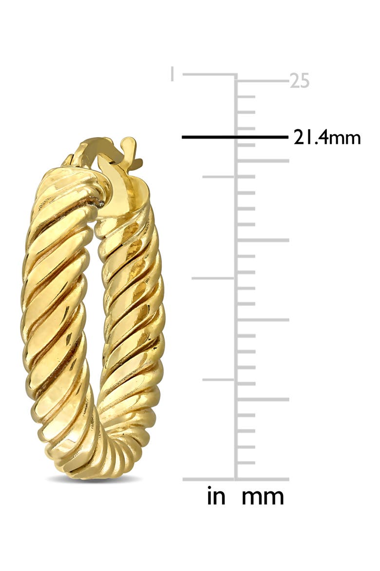 Twisted Hoop Earrings, Alternate, color, GOLD