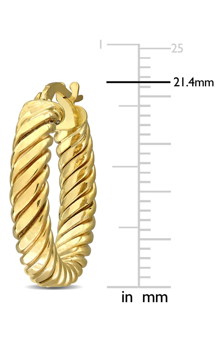 DELMAR Twisted Hoop Earrings, Alternate, color, Gold