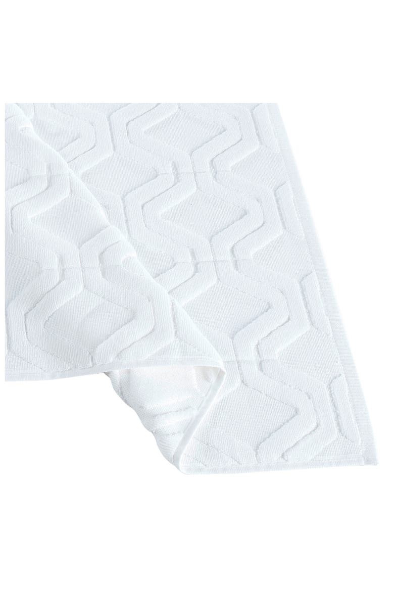 Turkish Cotton Bath Rug, Alternate, color, WHITE