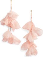 Stella + Ruby Lily Chiffon Flower Earrings