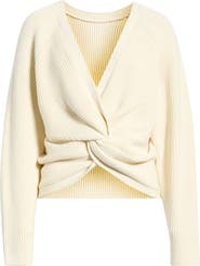 Open Edit Softluxe Twist Reversible Sweater